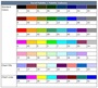 Excel's color palette explained